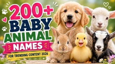 200+ Baby Animal Names for Trending Content 2026