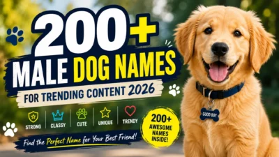 200+ Male Dog Names for Trending Content 2026