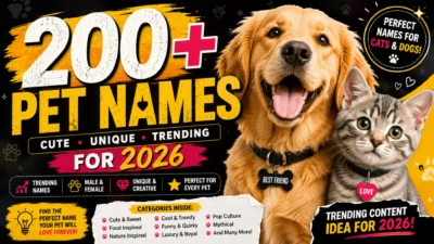 200+ Pet Names for Trending Content 2026