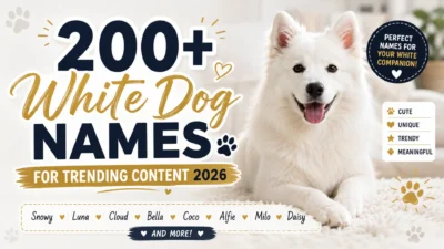 200+ White Dog Names for Trending Content 2026