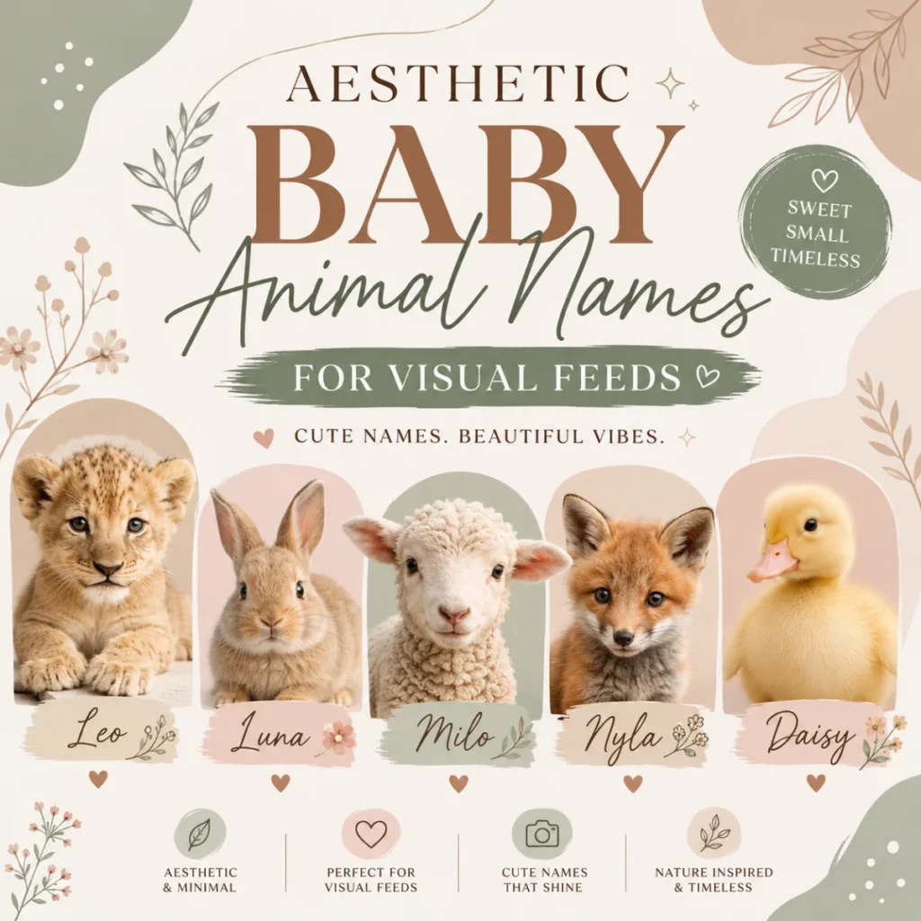 Aesthetic Baby Animal Names for Visual Feeds