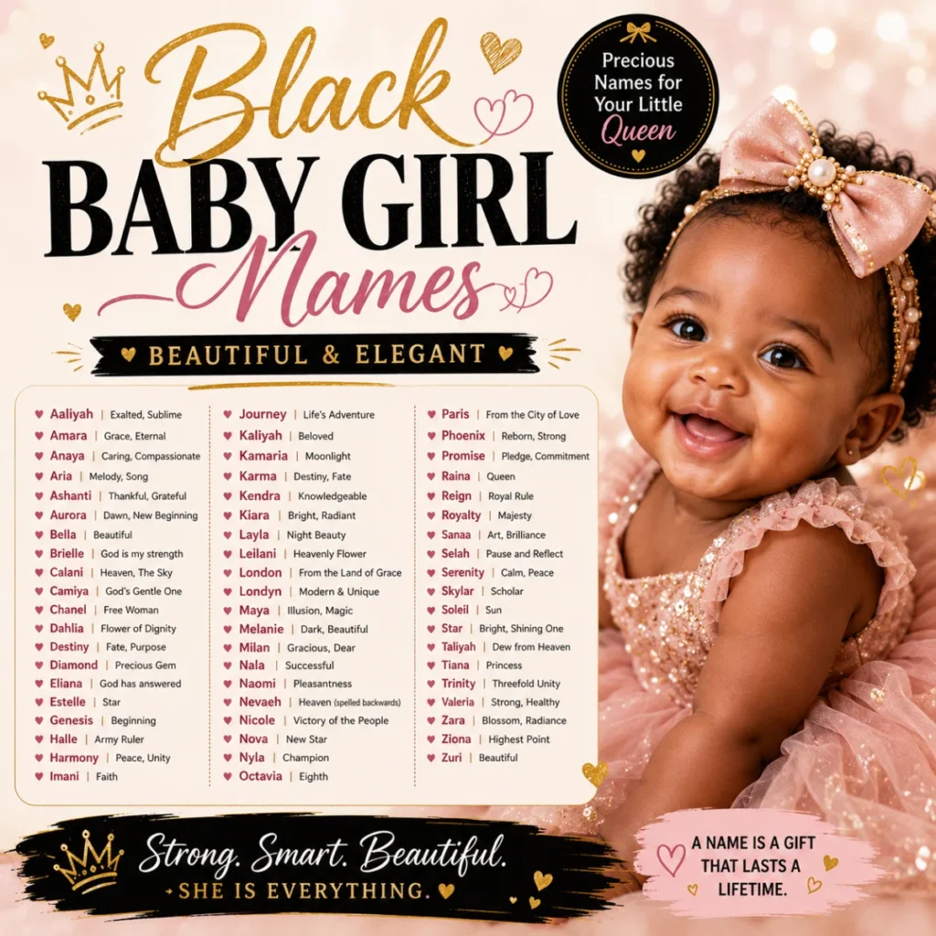 Black Baby Girl Names (Beautiful & Elegant)