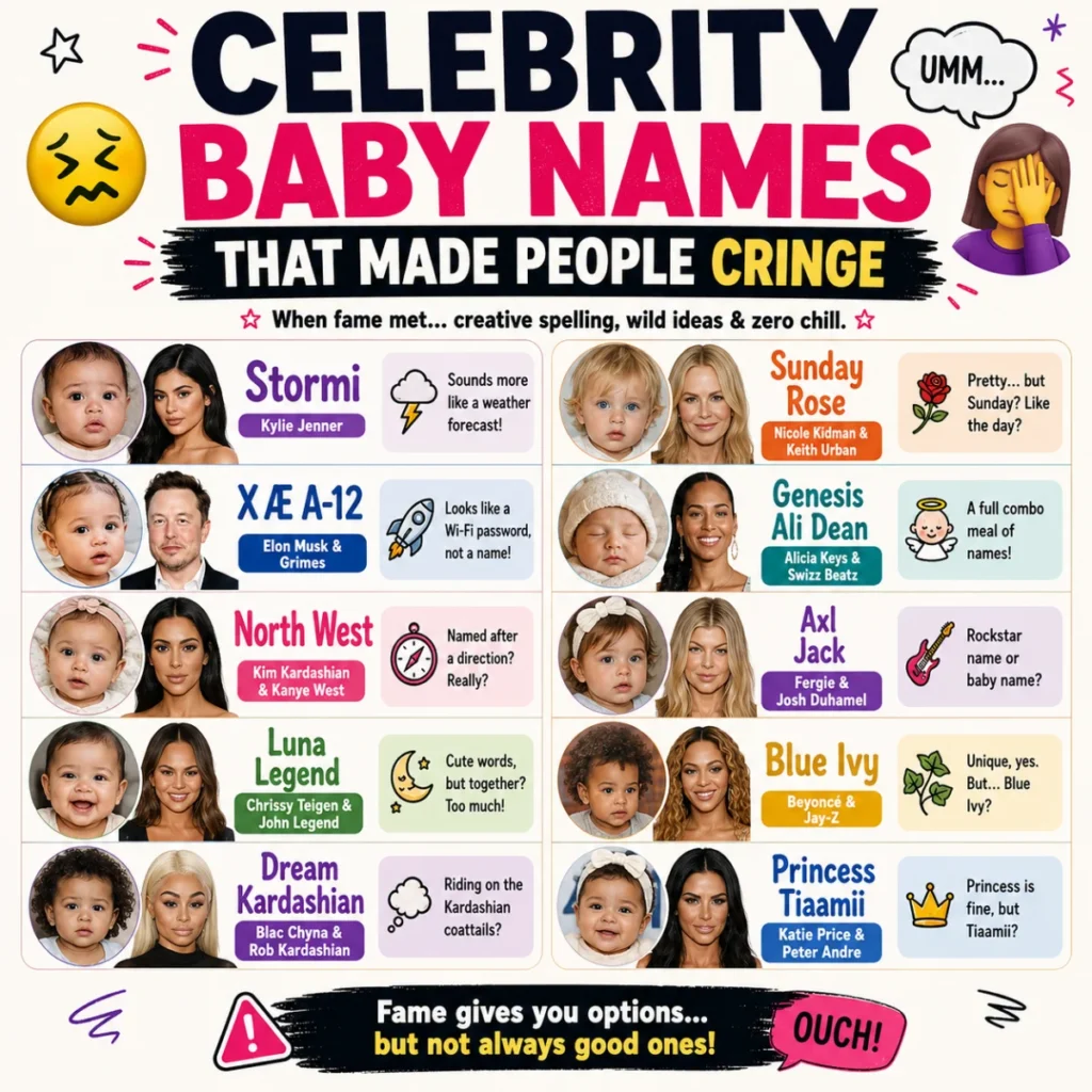 Celebrity Baby Names That Made People Cringe