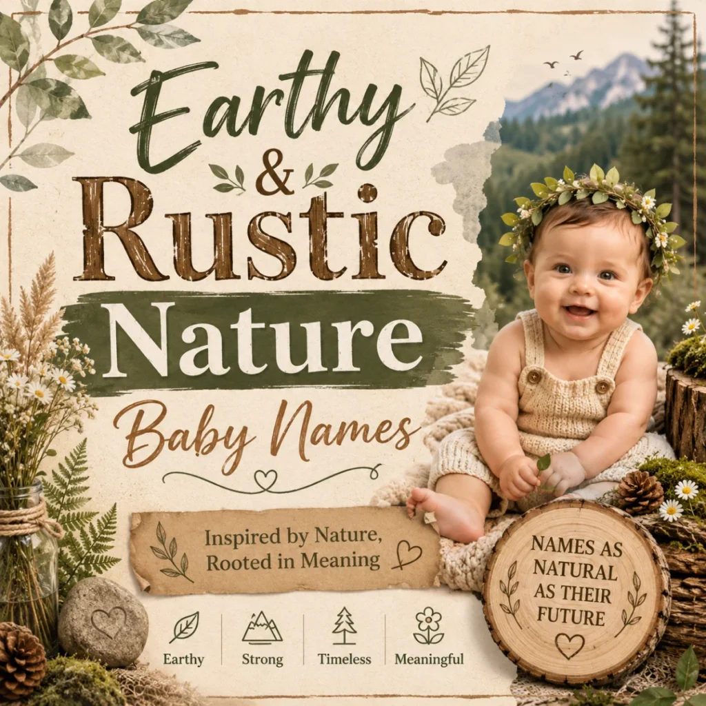 Earthy and Rustic Nature Baby Names