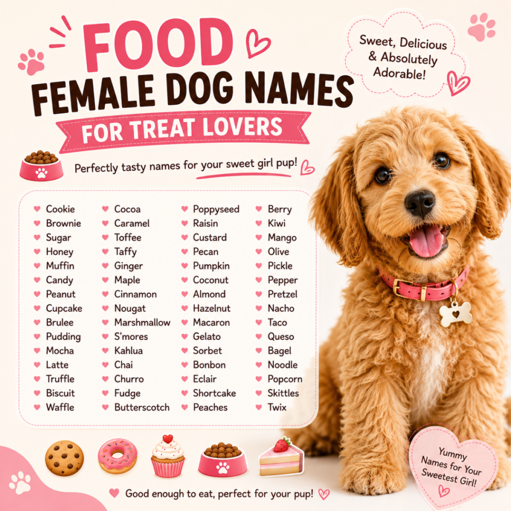 Food Female Dog Names for Treat Lovers