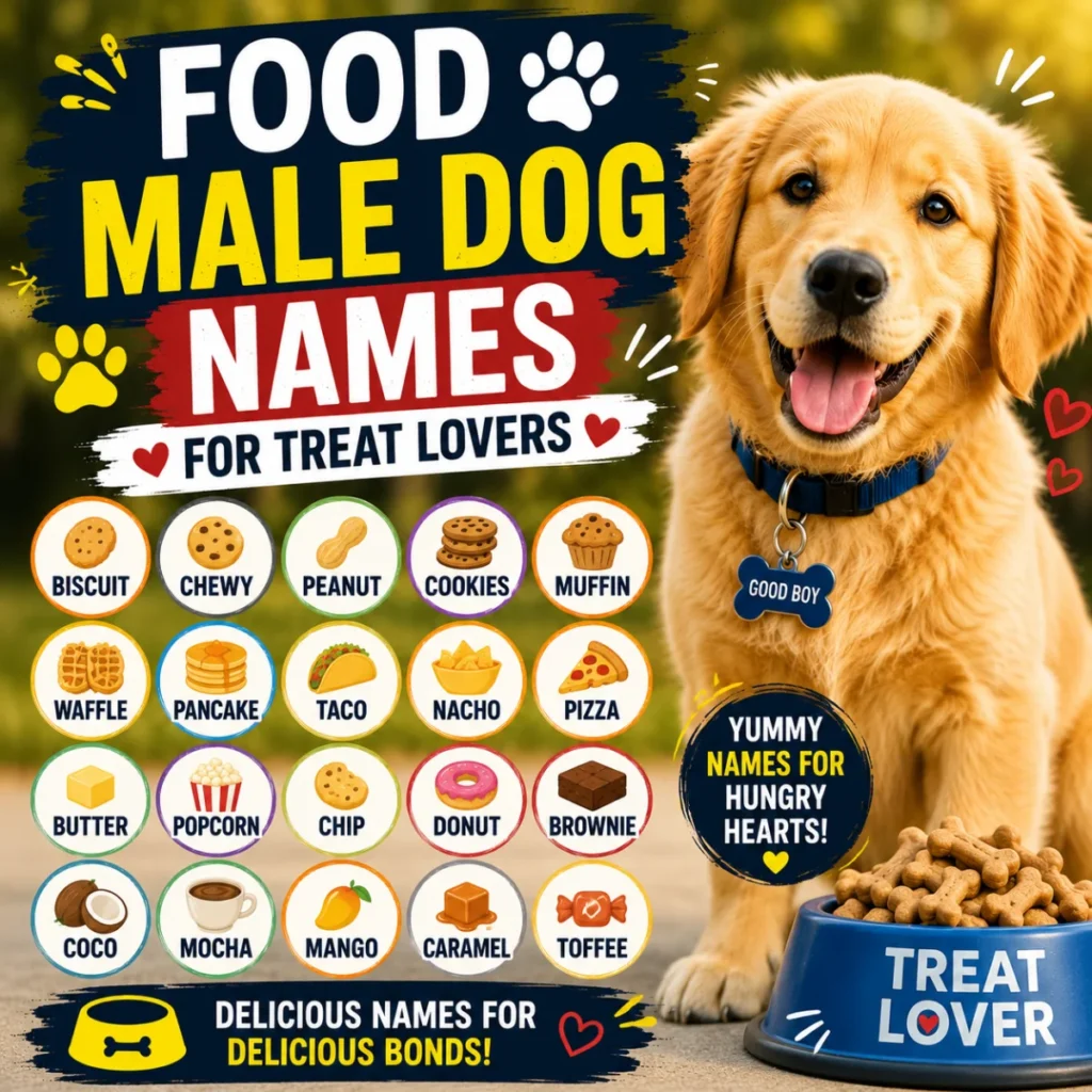 Food Male Dog Names for Treat Lovers