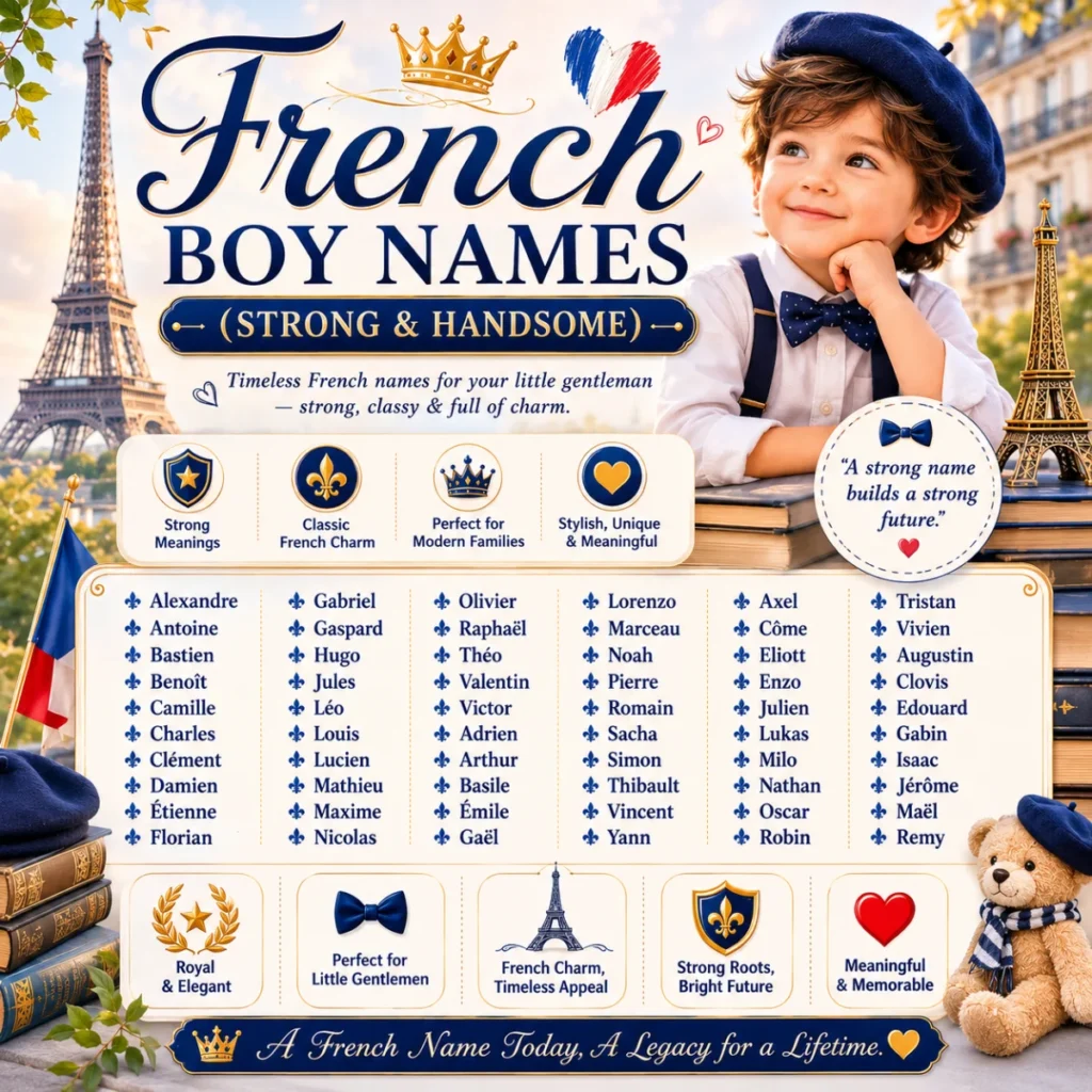 French Boy Names (Strong & Handsome)