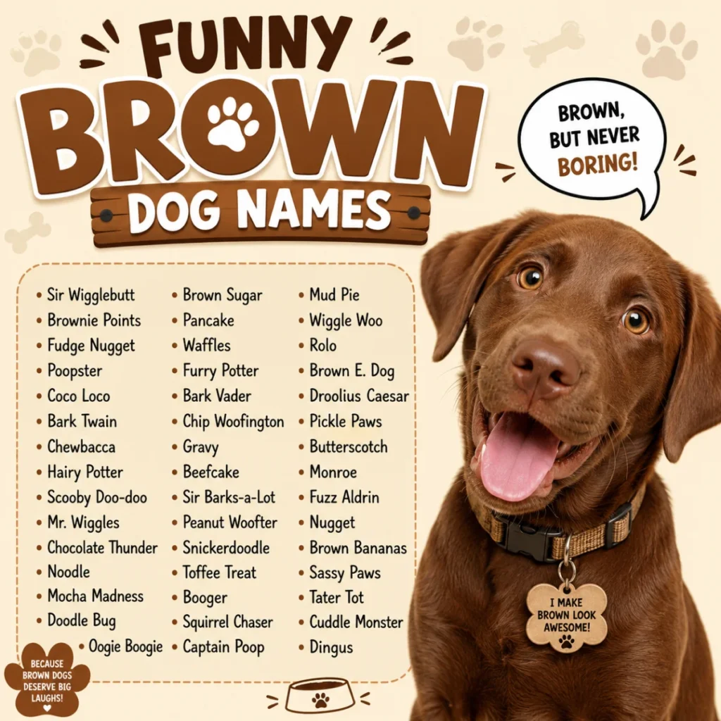 Funny Brown Dog Names