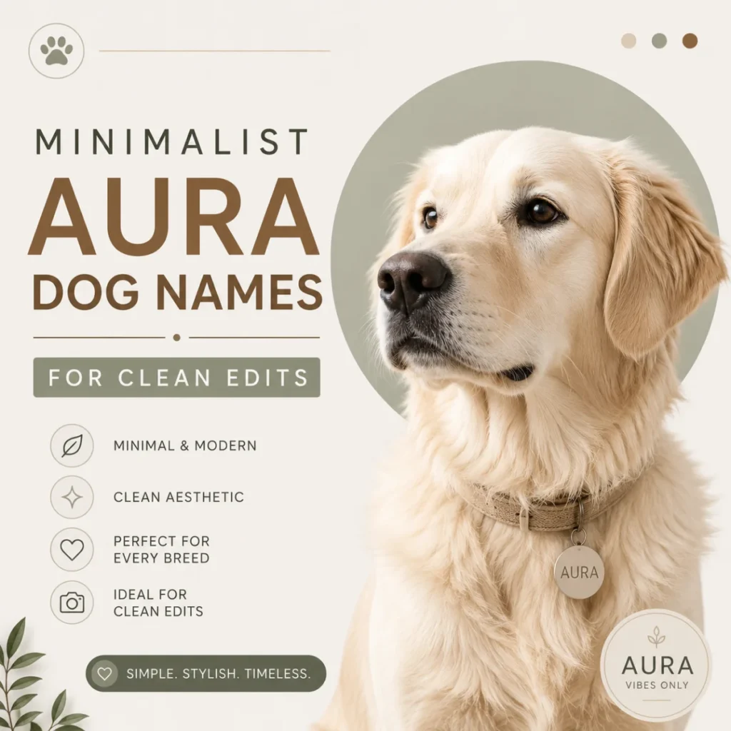 Minimalist Aura Dog Names for Clean Edits