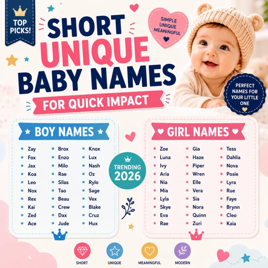 Motivational Unique Baby Names for Growth Mindset