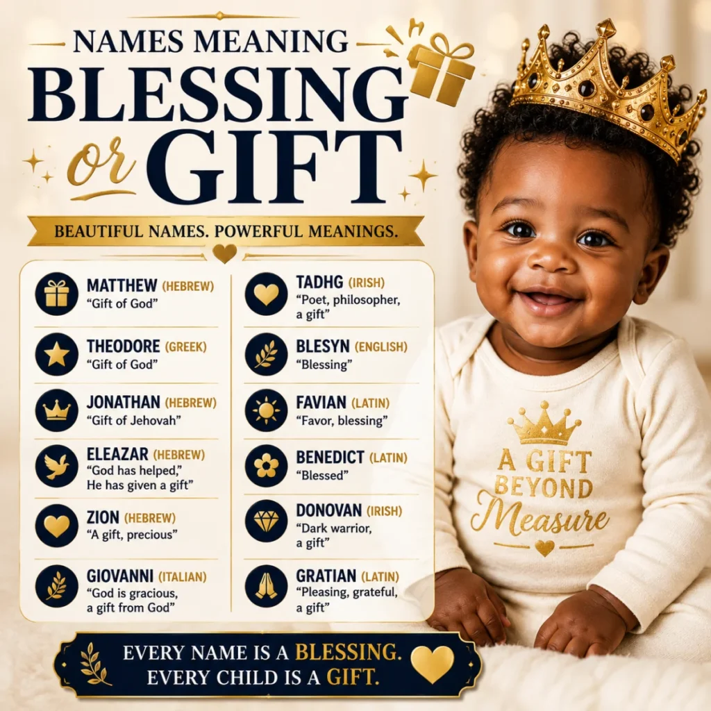 Names Meaning Blessing or Gift