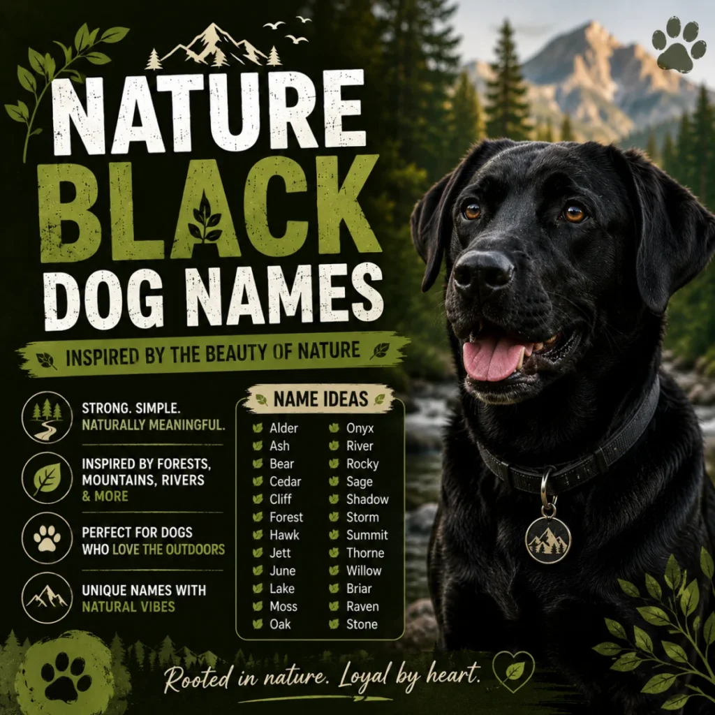 Nature Black Dog Names 
