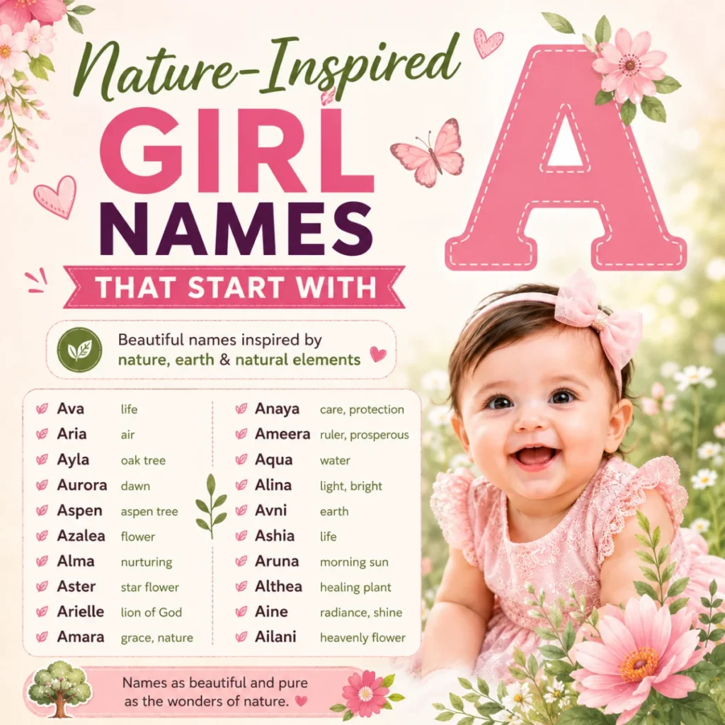 Nature-Inspired Girl Names That Start With A