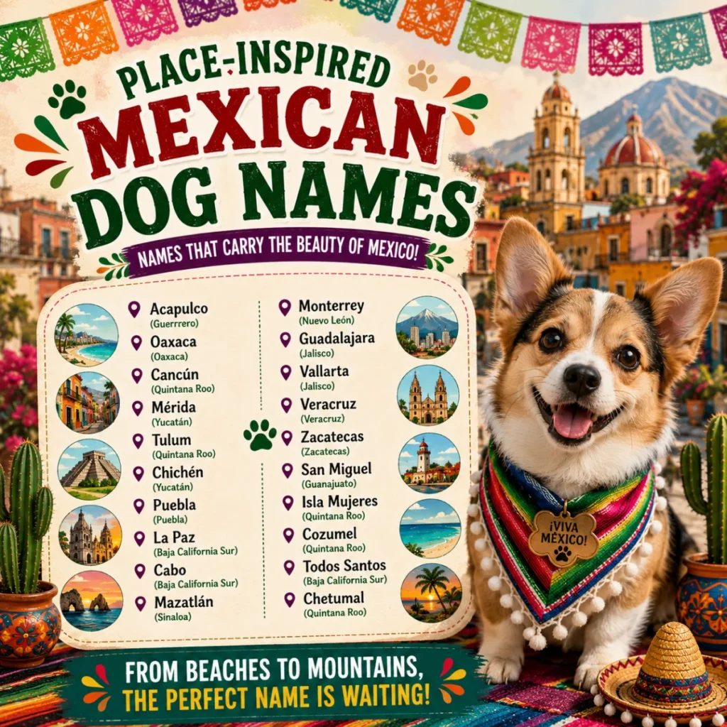 Place-Inspired Mexican Dog Names