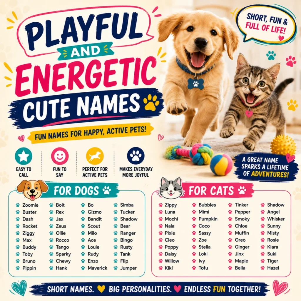 Playful and Energetic Cute Names