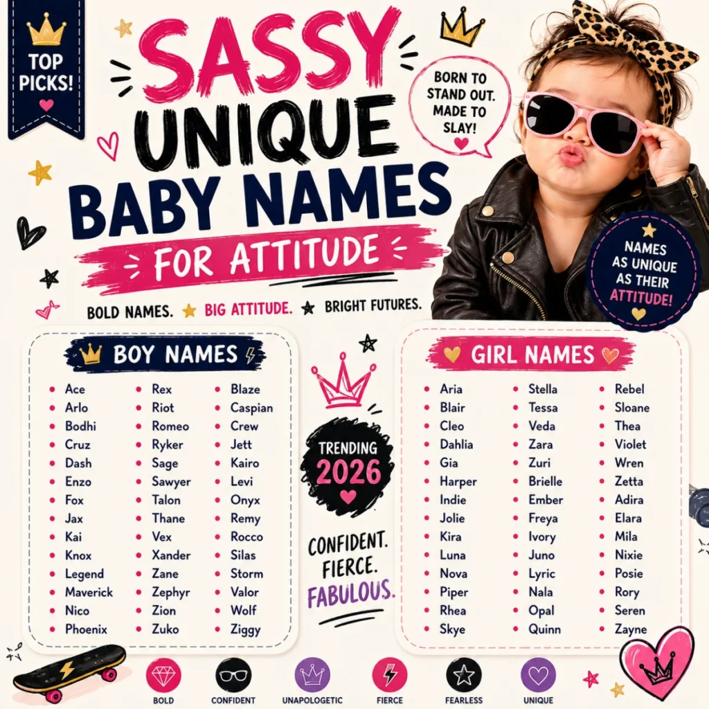 Sassy Unique Baby Names for Attitude