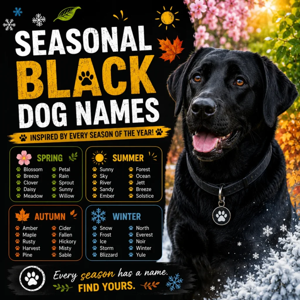 Seasonal Black Dog Names