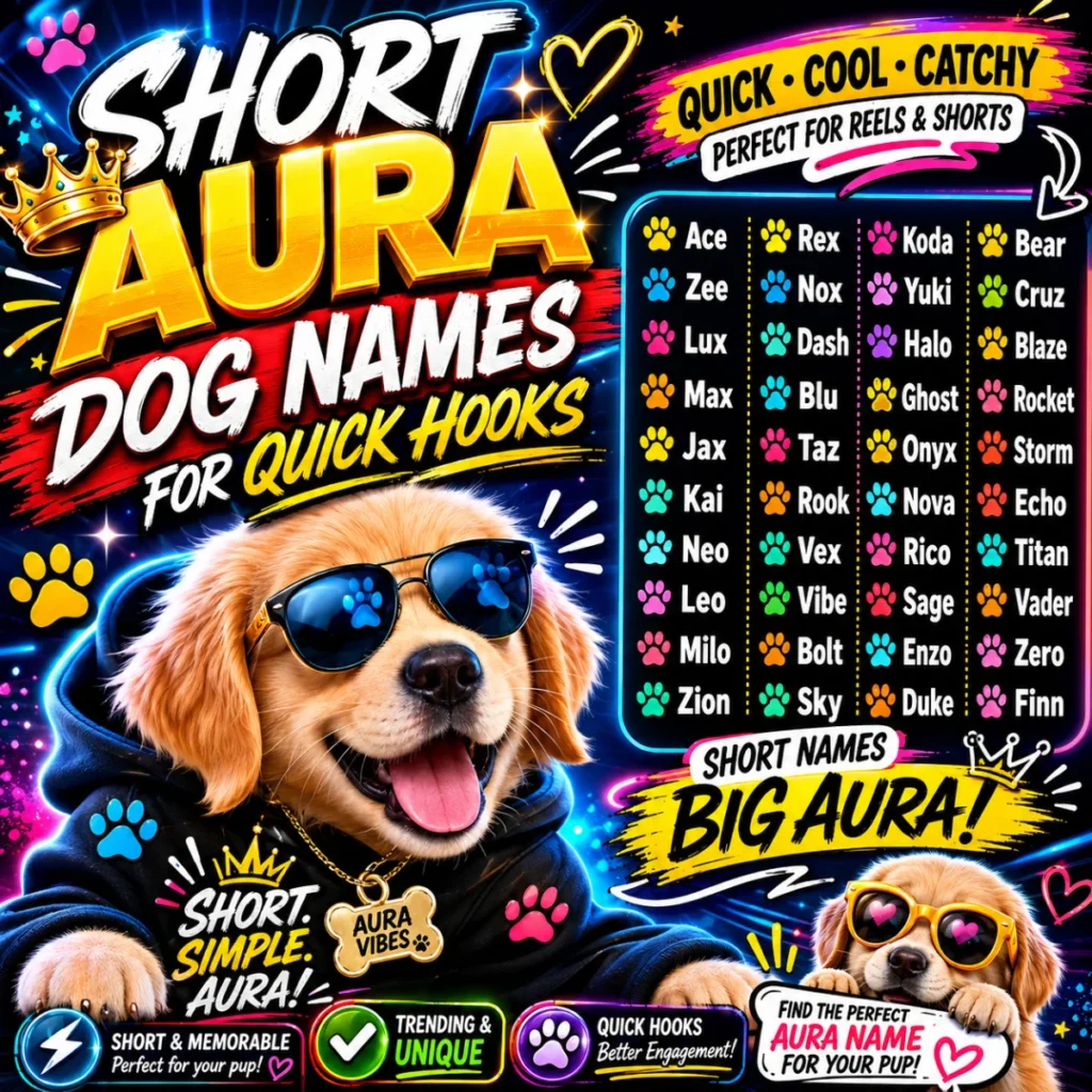 Short Aura Dog Names for Quick Hooks 