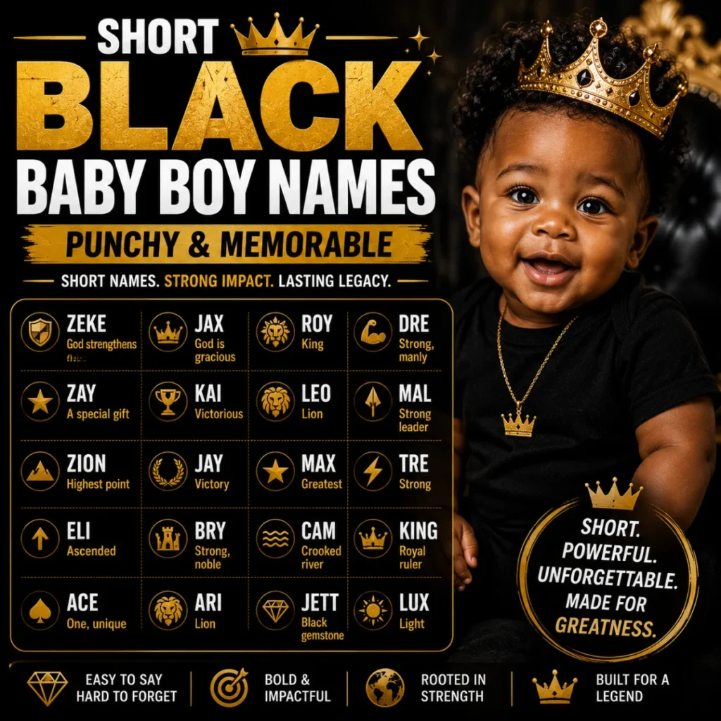 Short Black Baby Boy Names (Punchy & Memorable)
