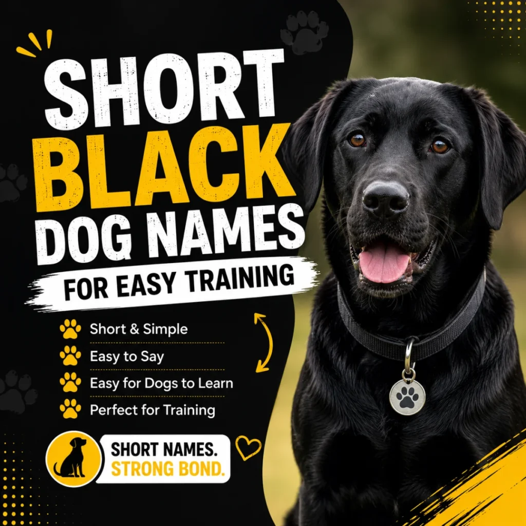 Short Black Dog Names for Easy Training