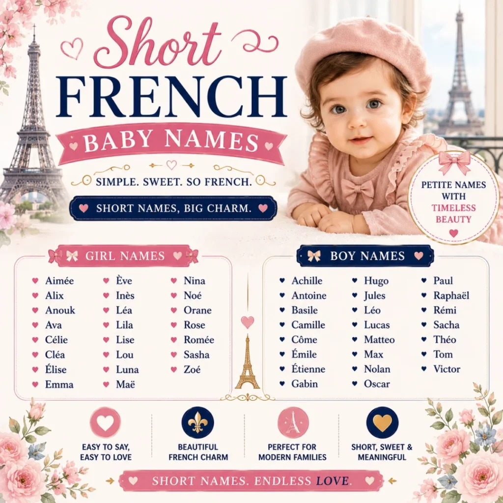 Short French Baby Names