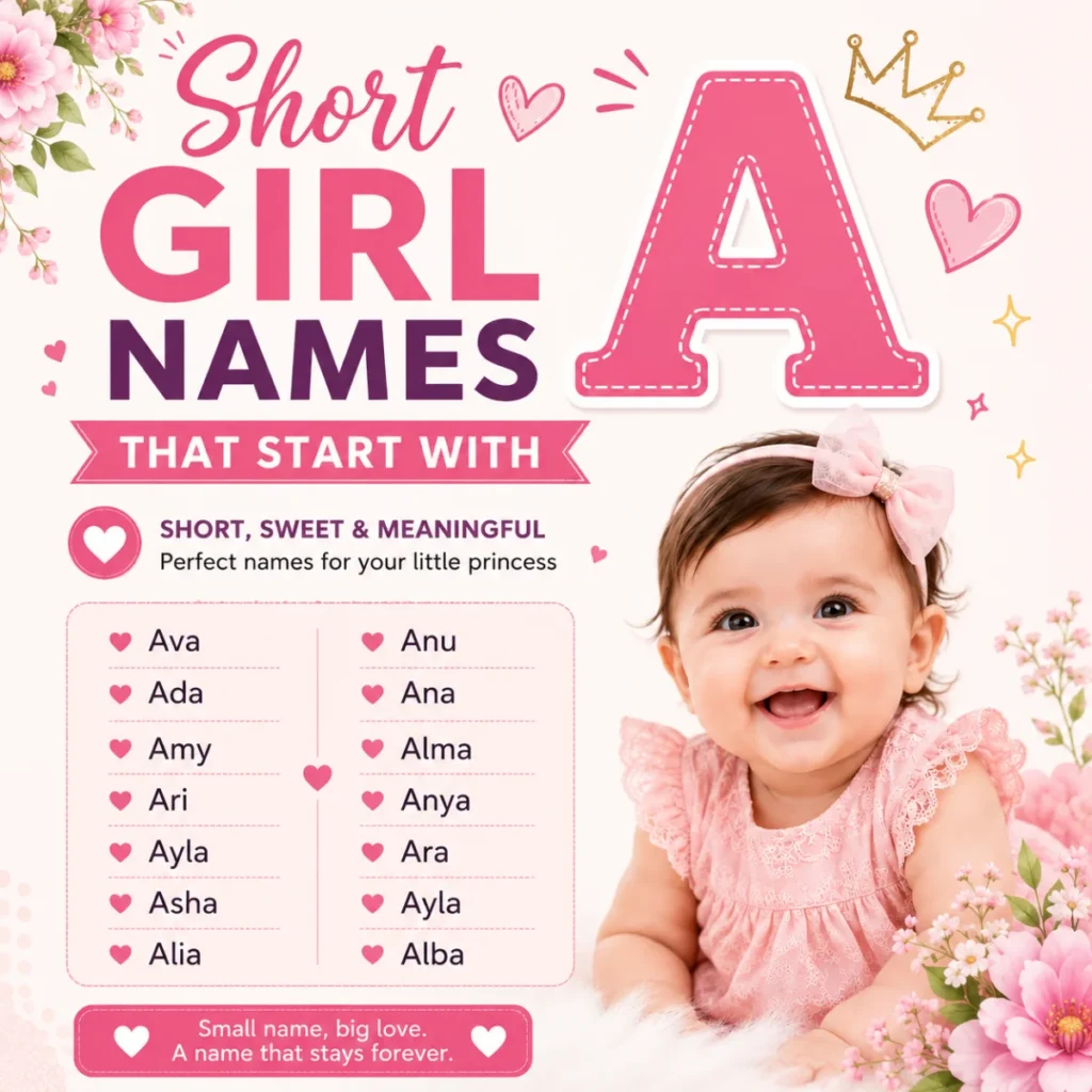 Short Girl Names That Start With A