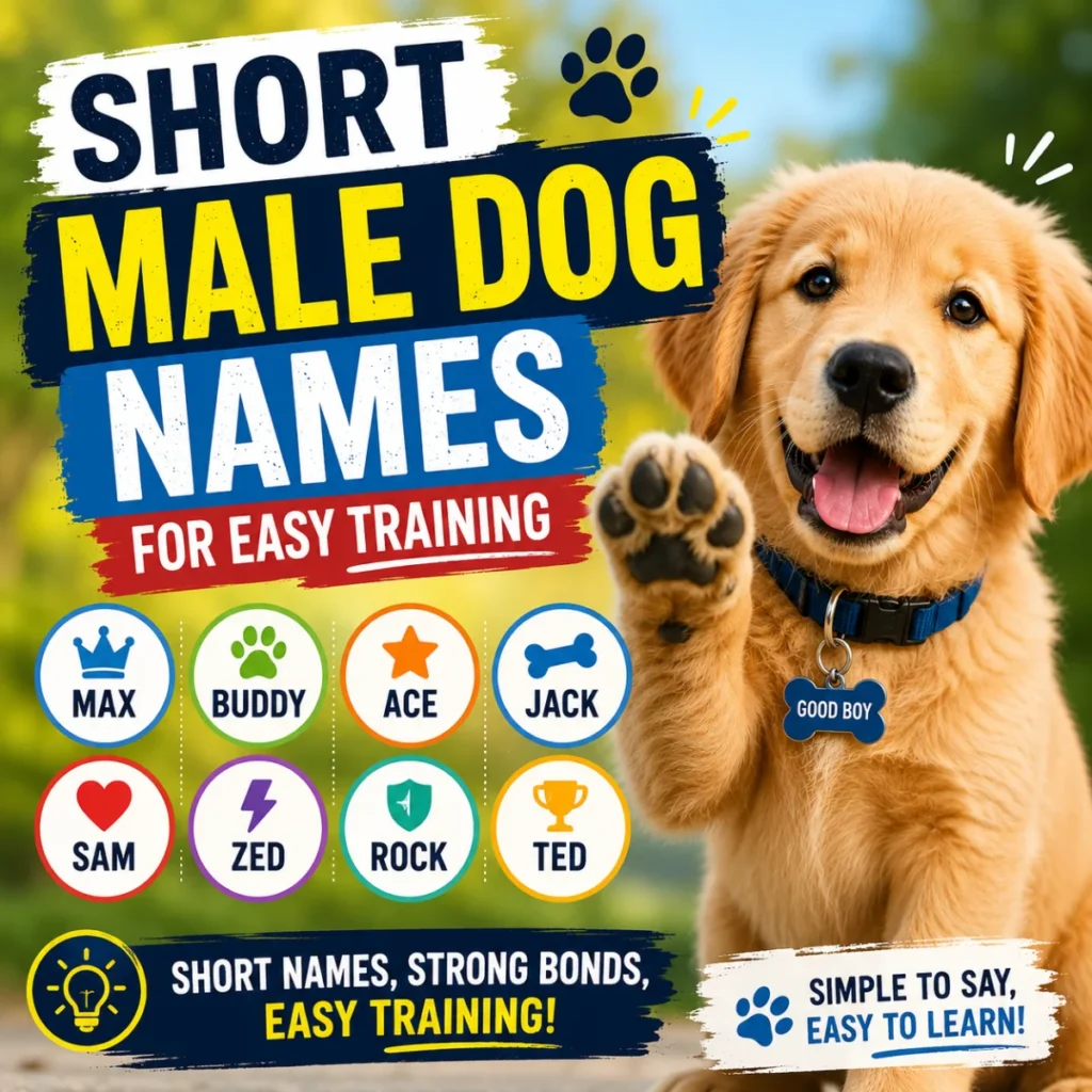 Short Male Dog Names for Easy Training