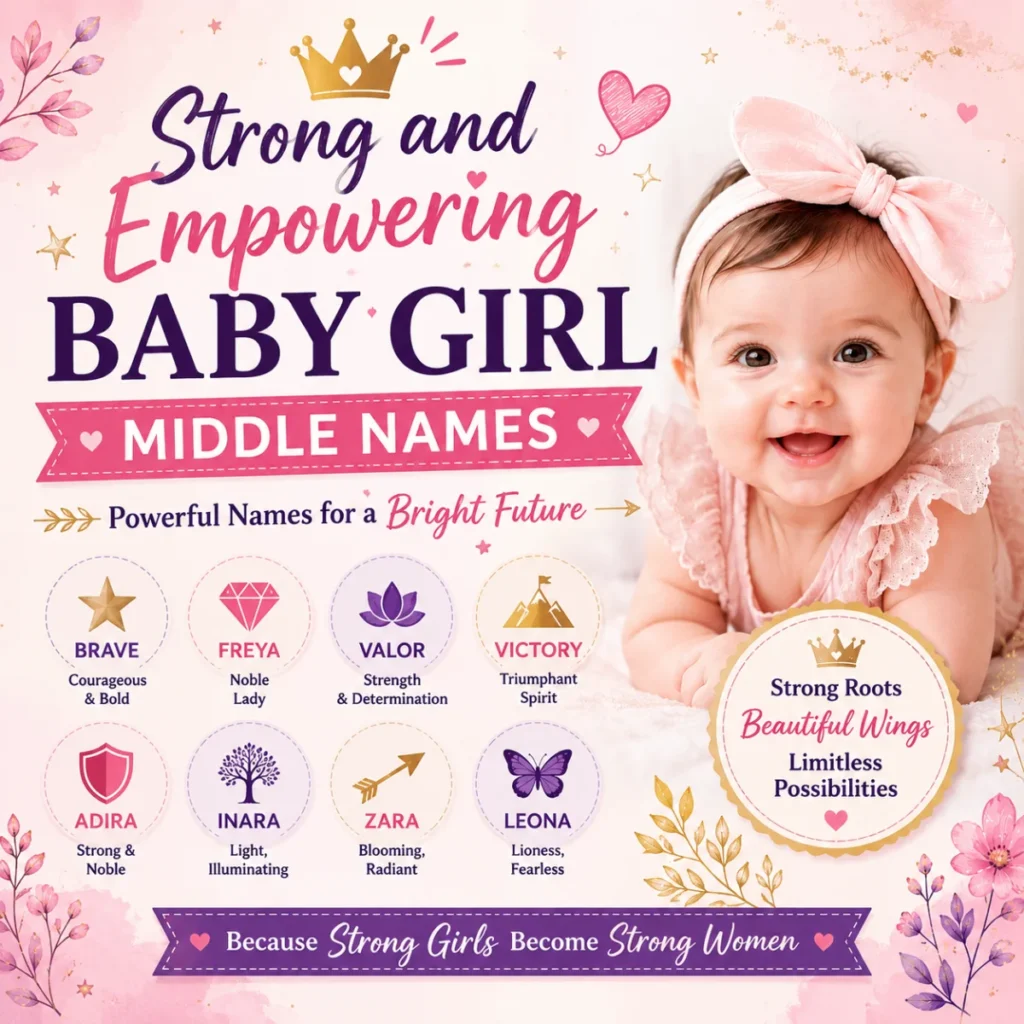 Strong and Empowering Baby Girl Middle Names