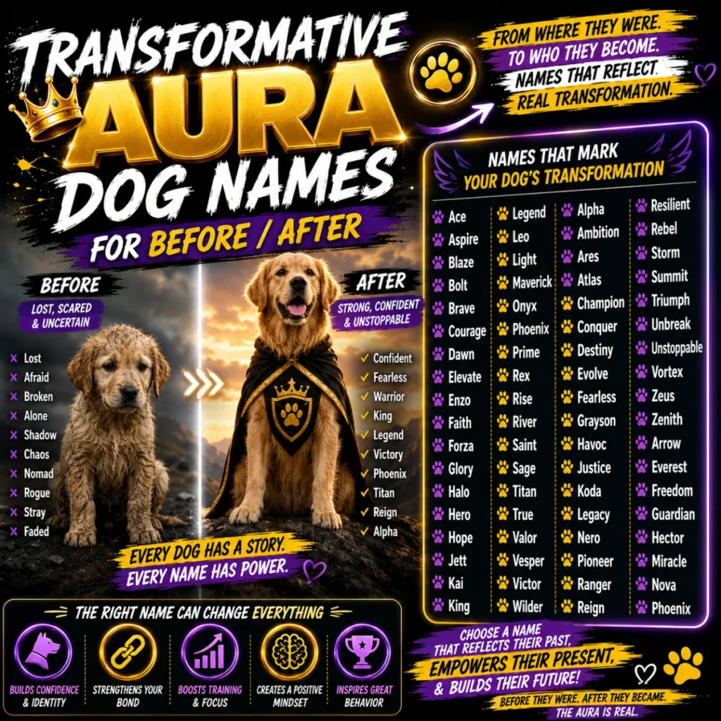 Transformative Aura Dog Names for BeforeAfter 