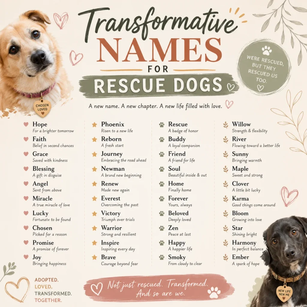 Transformative Names for Rescue Dogs