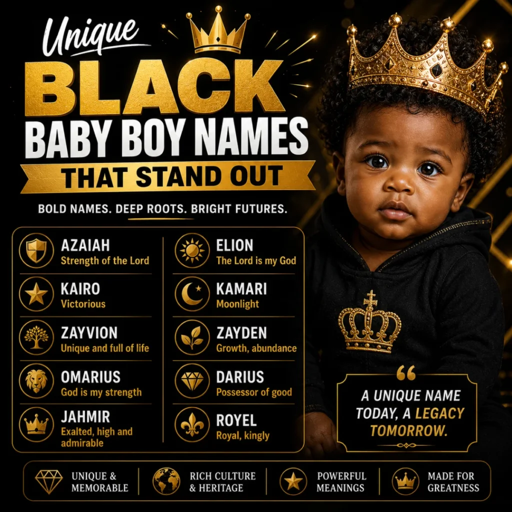 Unique Black Baby Boy Names That Stand Out