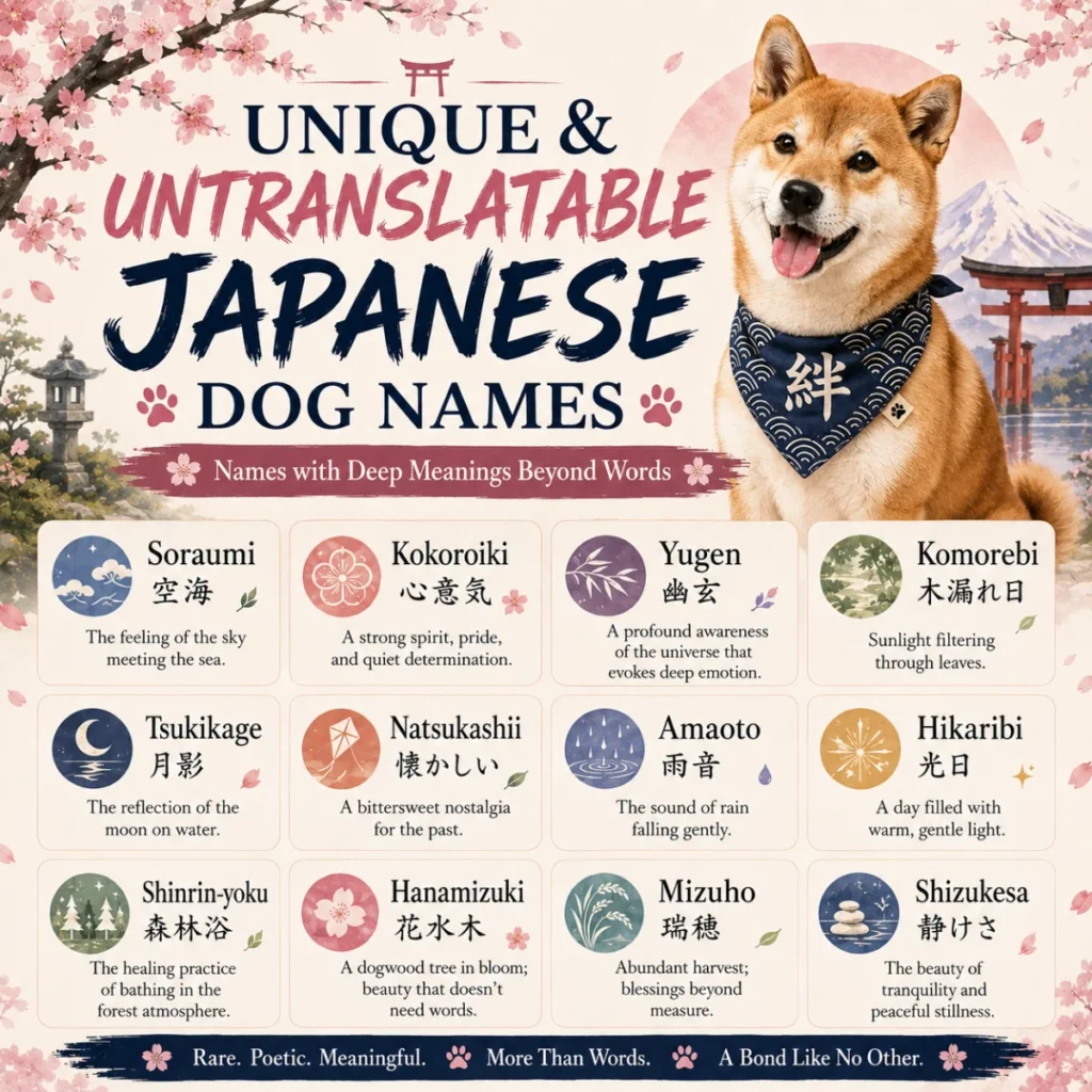 Unique and Untranslatable Japanese Dog Names