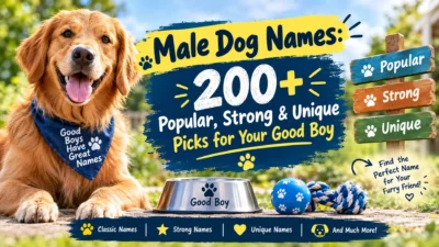 Male Dog Names 200+ Popular, Strong & Unique Picks for 2026